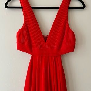 BCBGMAXAZRIA Red Long Dress